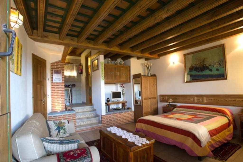 Apartamento Rural El Pastor Es Un Estudio Con Gran Cabezas Bajas Esterno foto